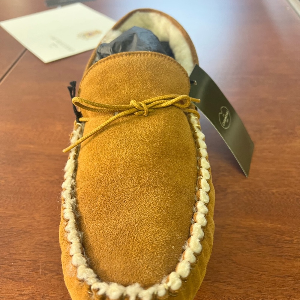 Le Chameau Moccasin Maison Slipper Tan Color Size Us 12/13 NWT